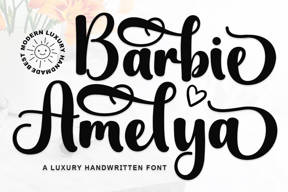 Barbie Amelya Regular Font preview