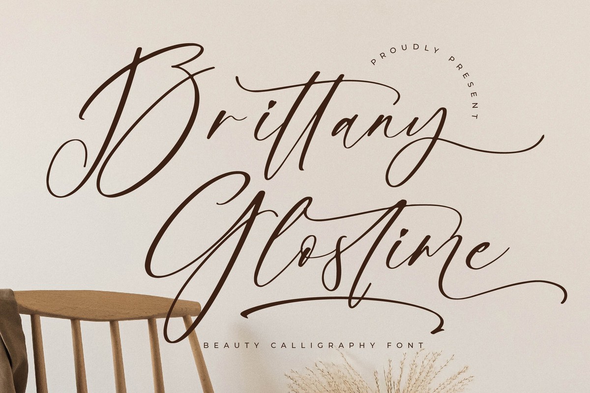 Brittany Glostime Font preview