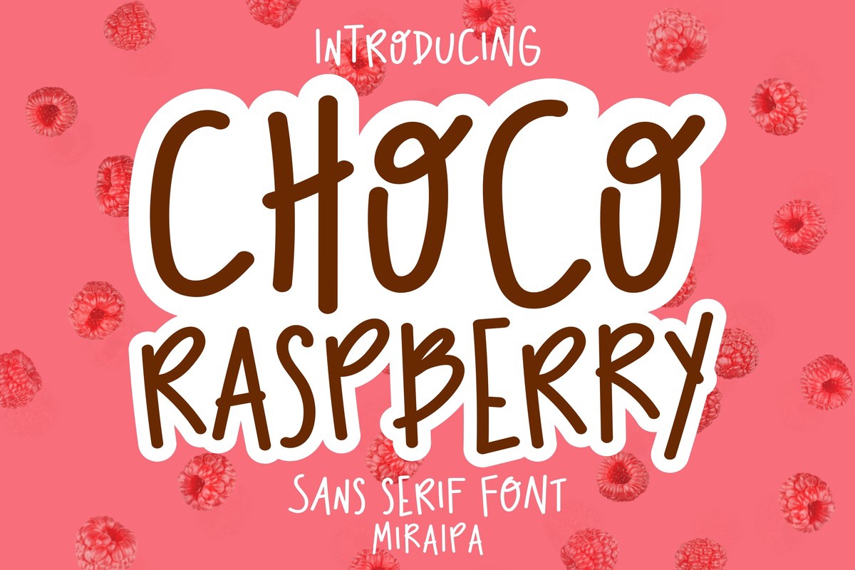 Choco Raspberry Font preview