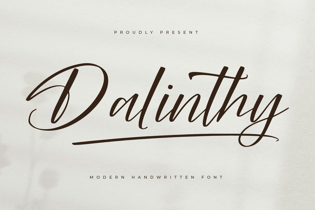 Dalinthy Regular Font preview