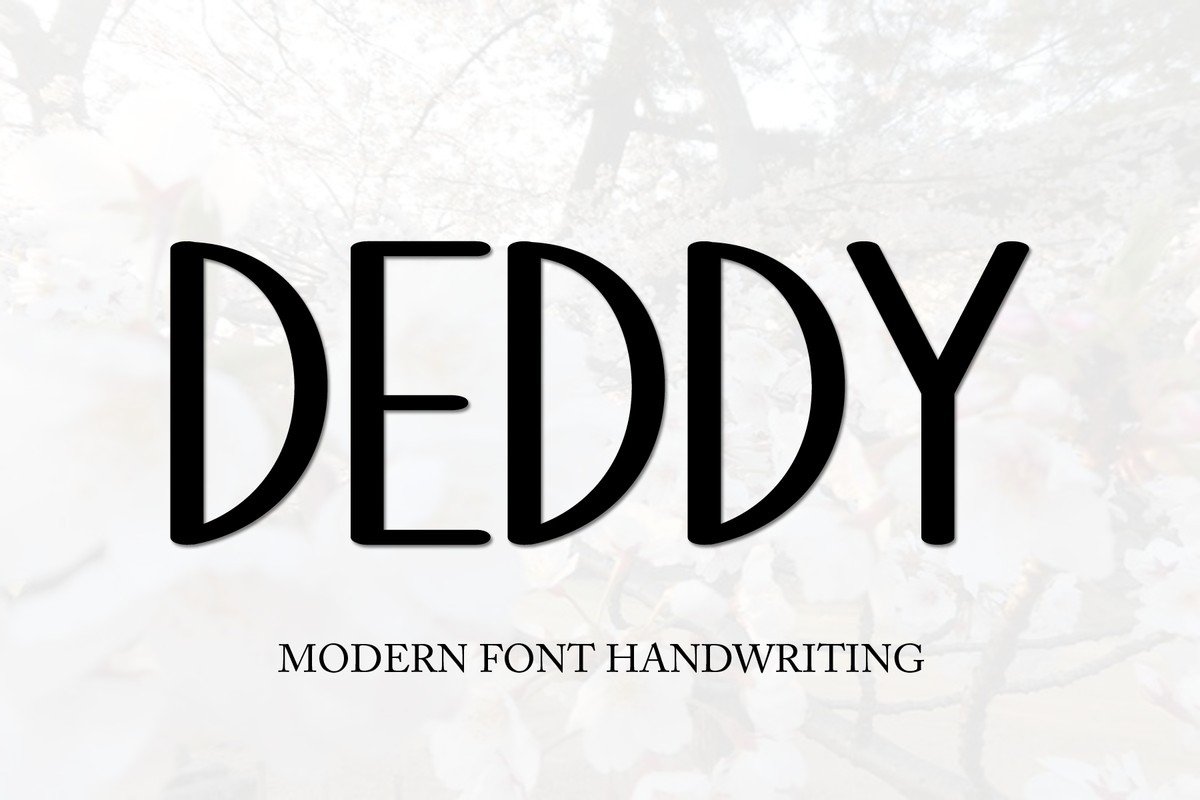 Deddy Font preview