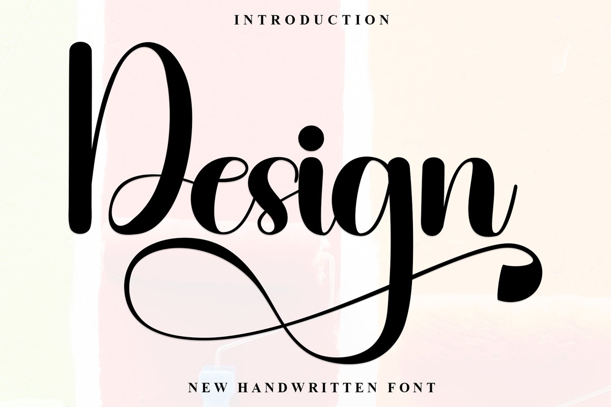 Design Regular Font preview