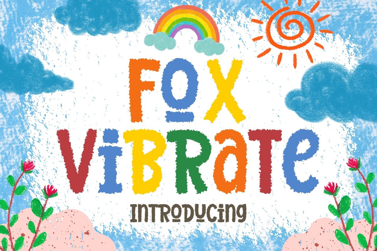 Fox Vibrate Regular Font preview