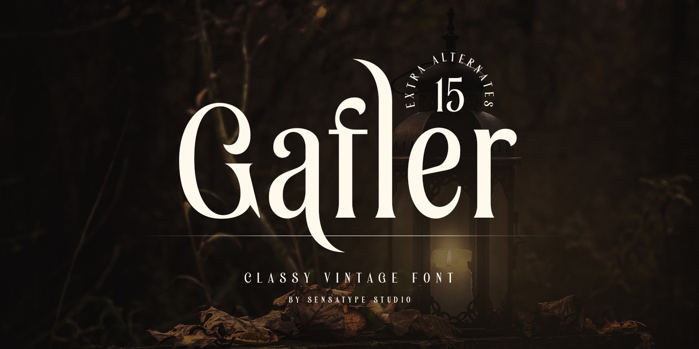 Gafler Regular Font preview