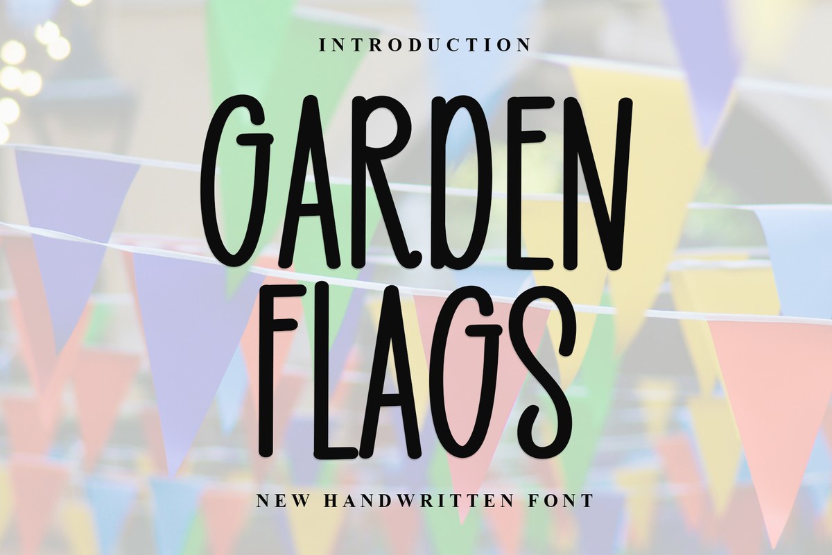 Garden Flags Font preview