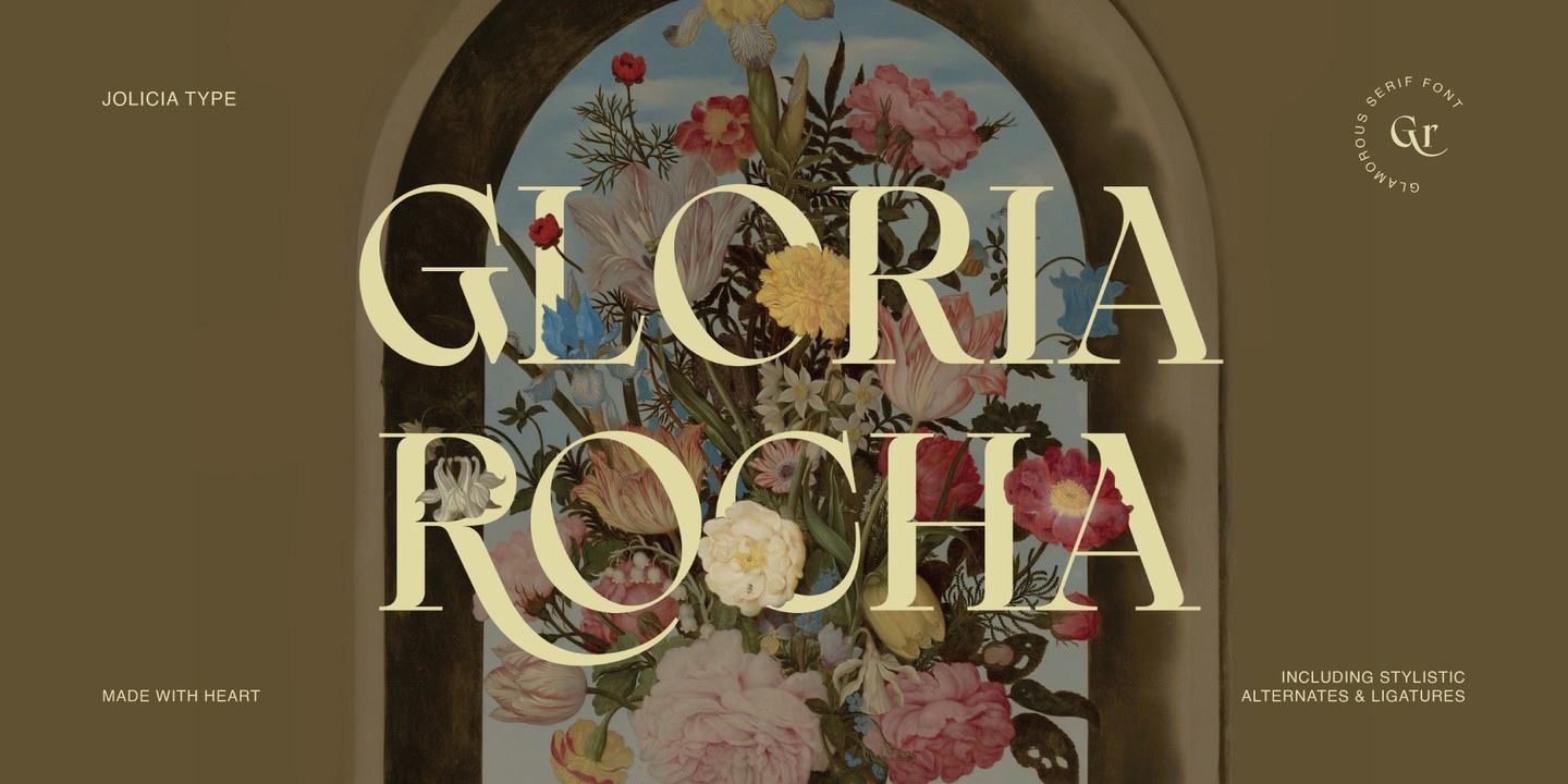 Gloria Rocha Italic Font preview