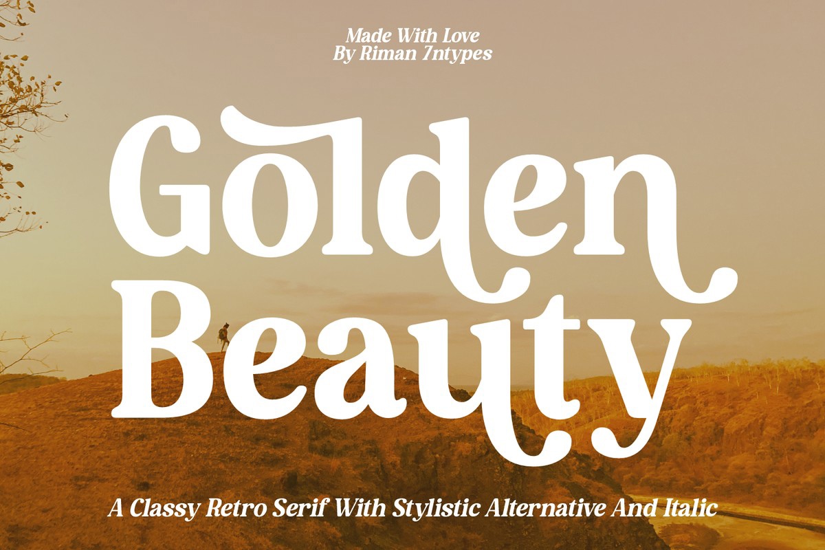 Golden Beauty Regular Font preview