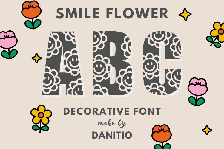 Smile Flower Regular Font preview