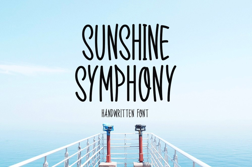 Sunshine Symphony Regular Font preview