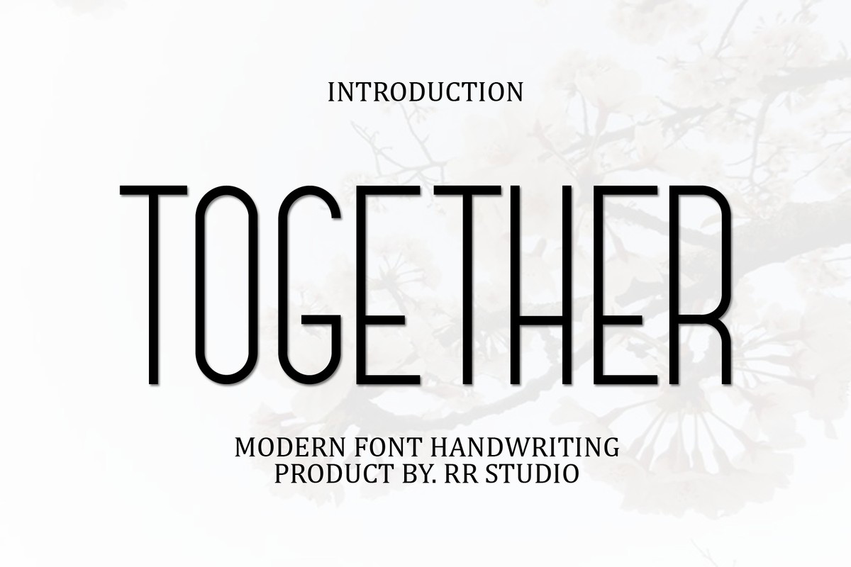 Together Font preview