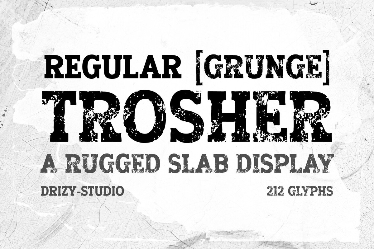 Trosher Regular Font preview