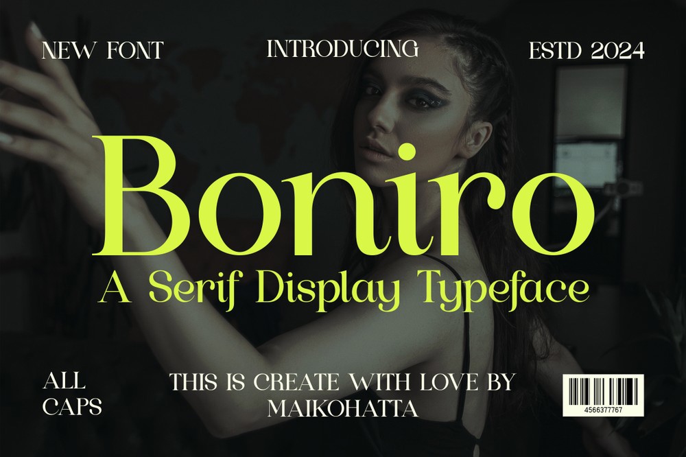 Boniro Regular Font preview