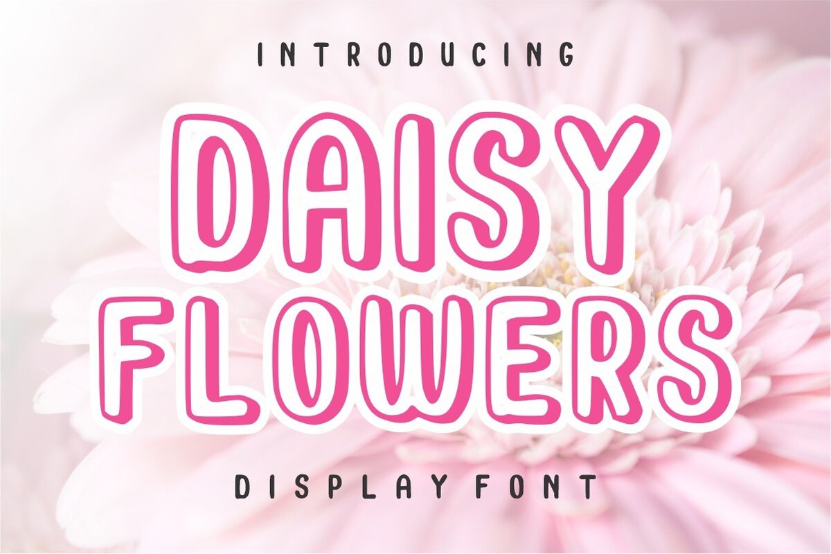 Daisy Flowers Regular Font preview