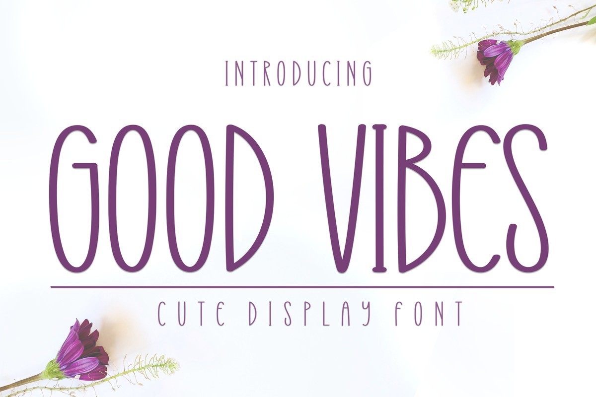 Good Vibes Regular Font preview