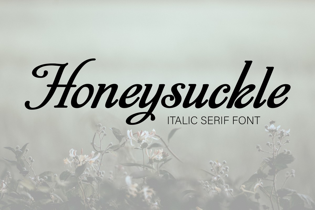 Honeysuckle Font preview