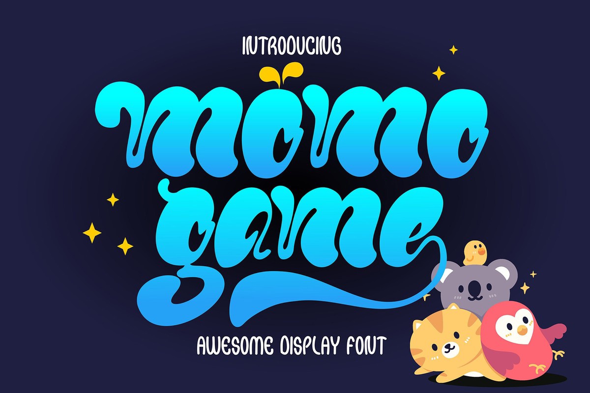 Momo Game Regular Font preview