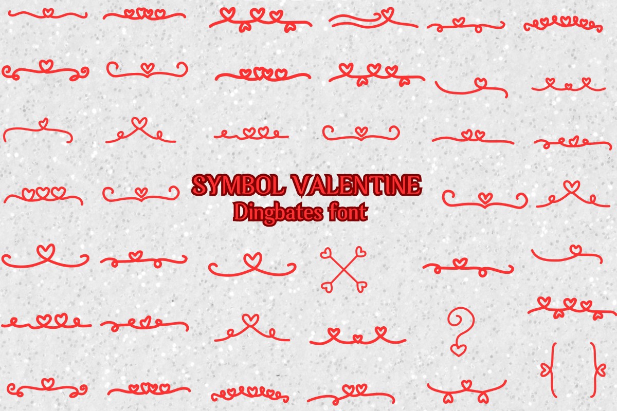 Symbol Valentine Regular Font preview