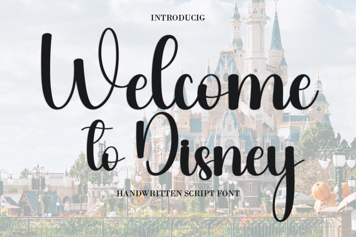 Welcome to Disney Regular Font preview