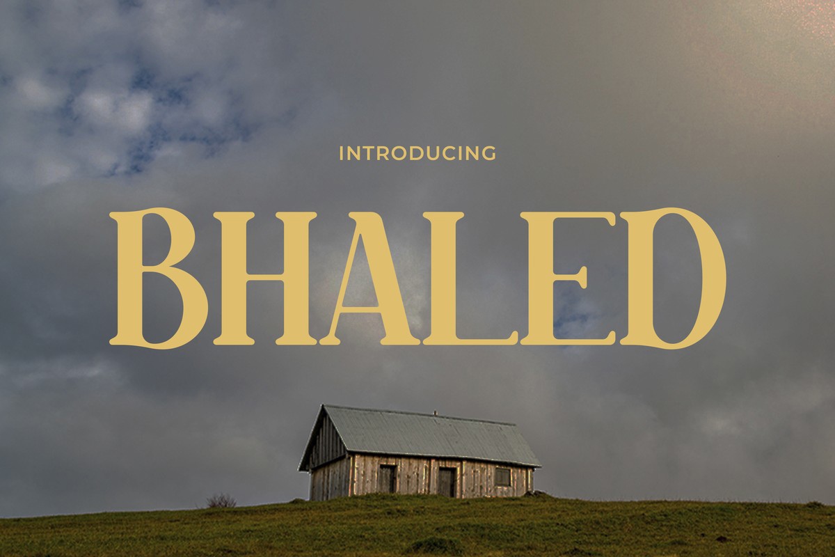 Bhaled Regular Font preview