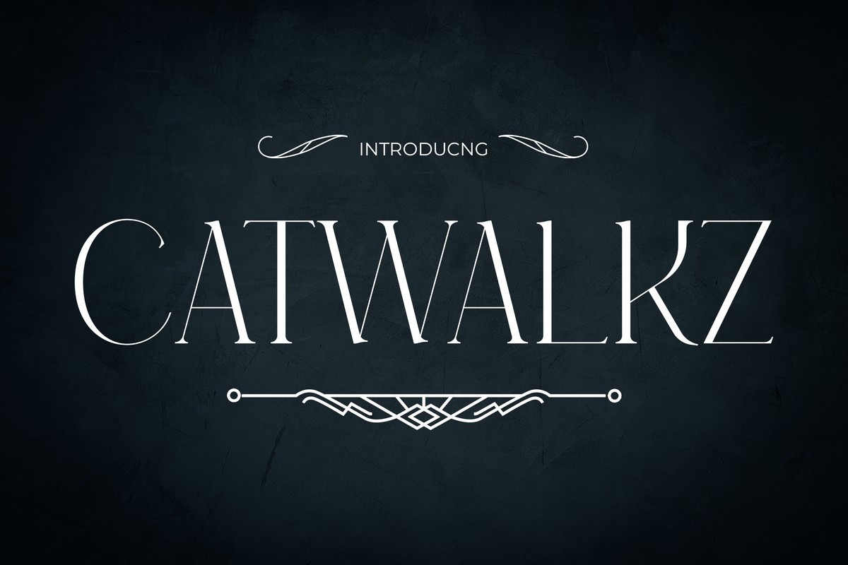 Catwalkz Regular Font preview