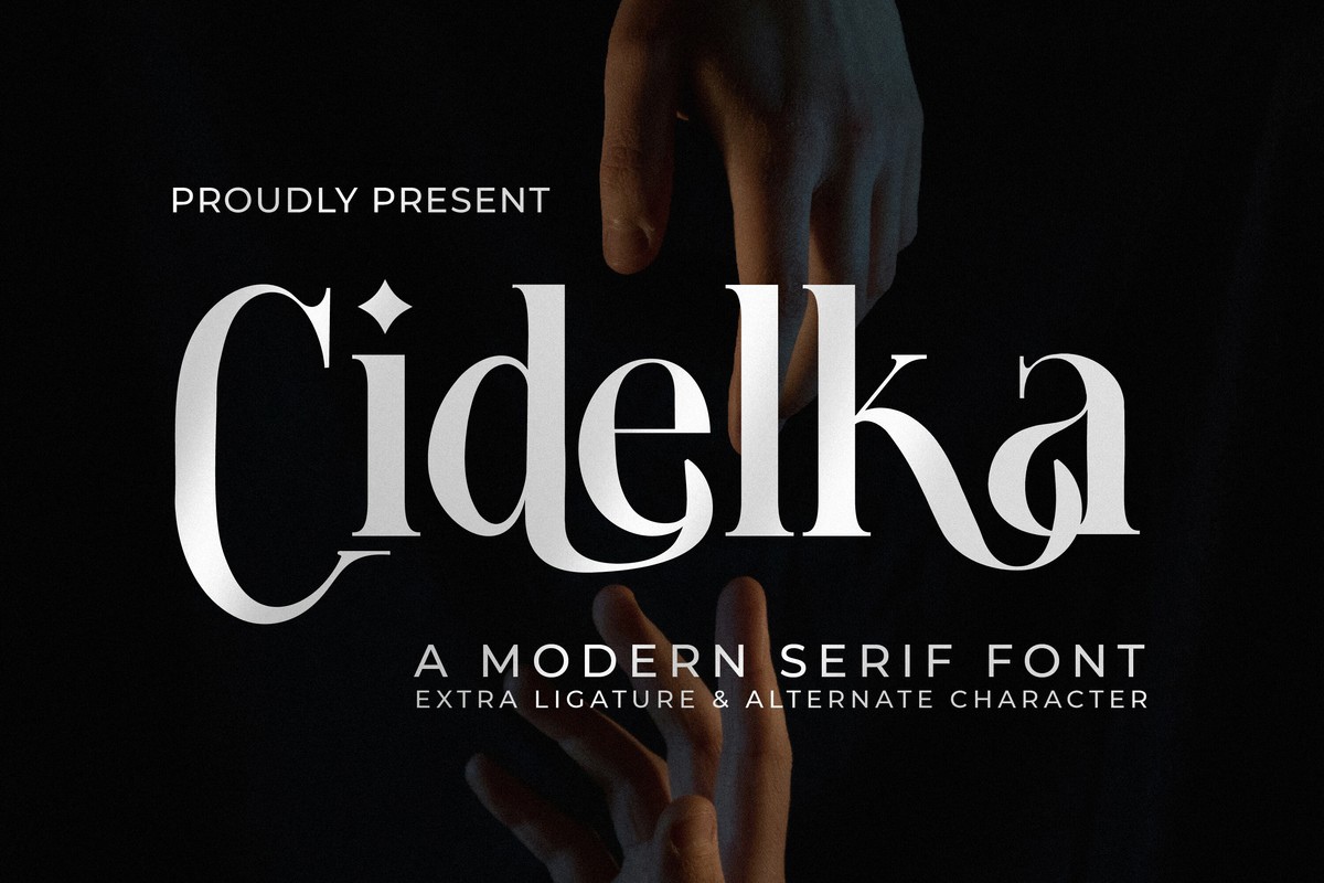 Cidelka Font preview