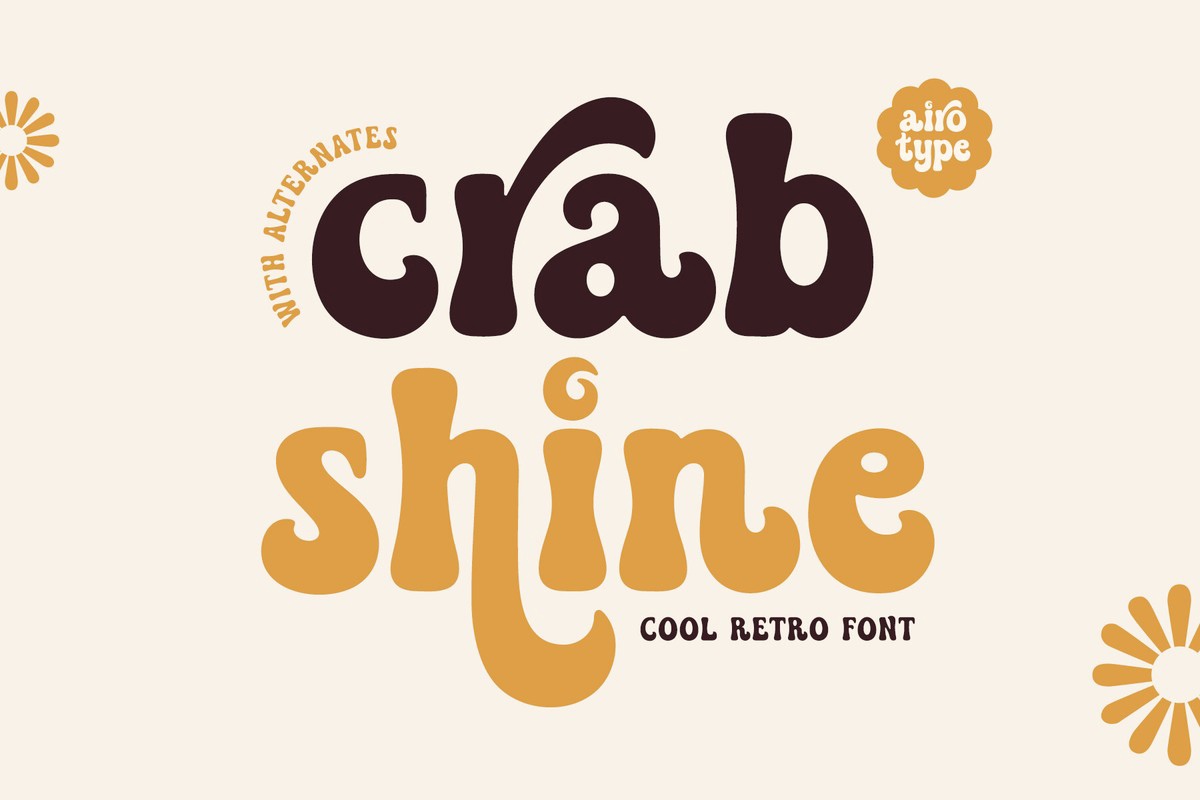 Crab Shine Regular Font preview