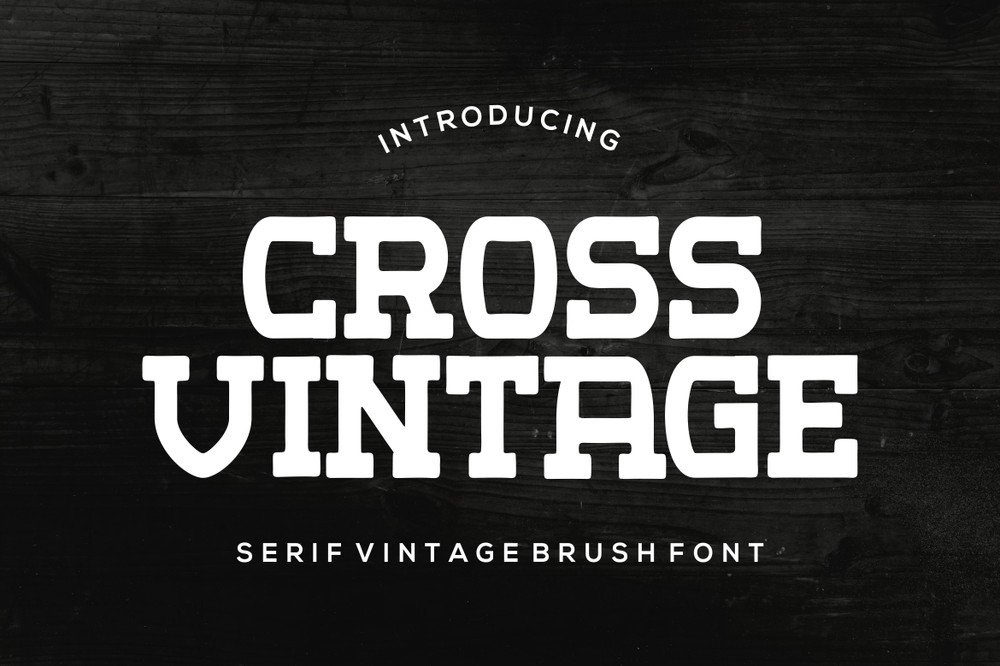 Cross Vintage Regular Font preview