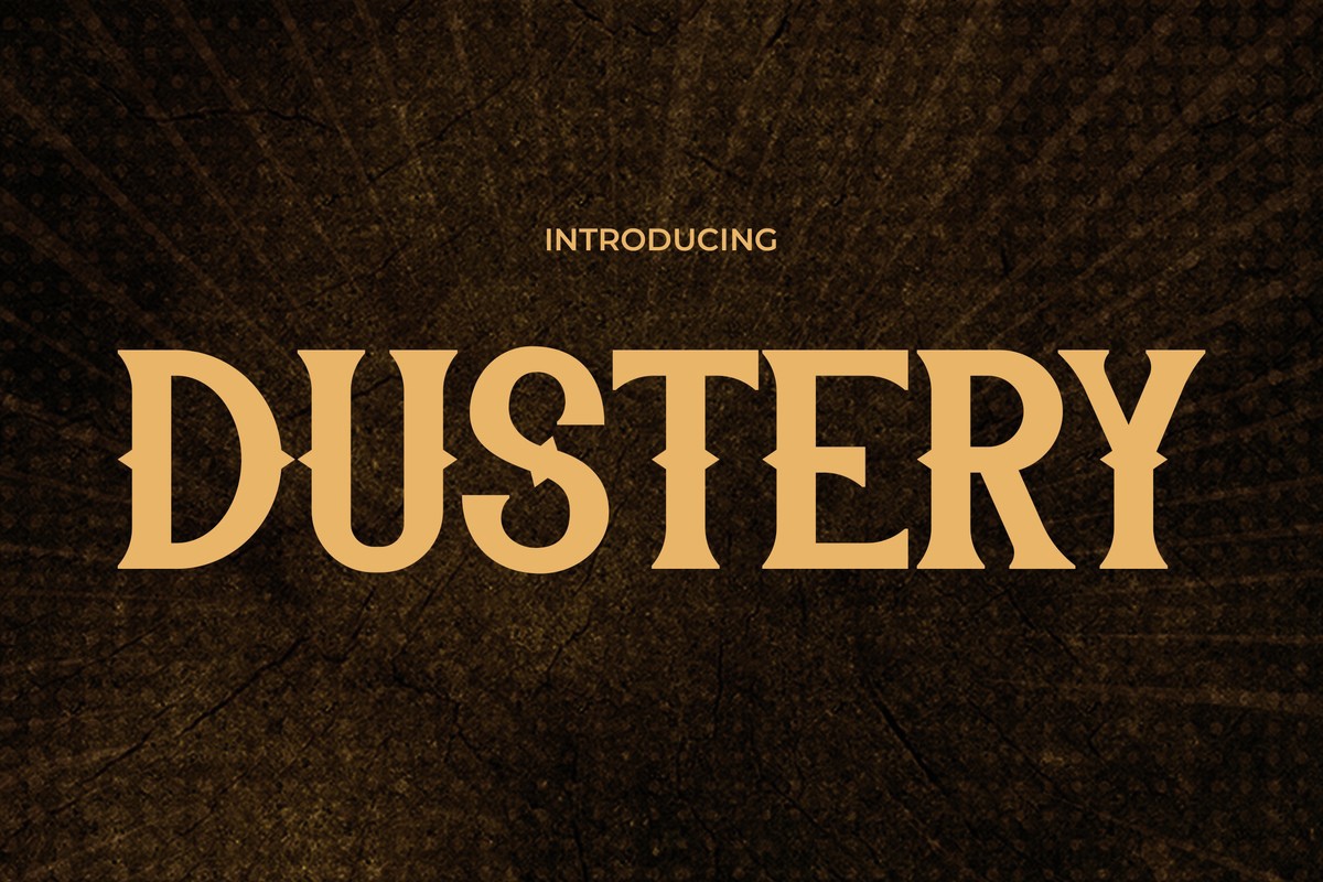 Dustery Regular Font preview