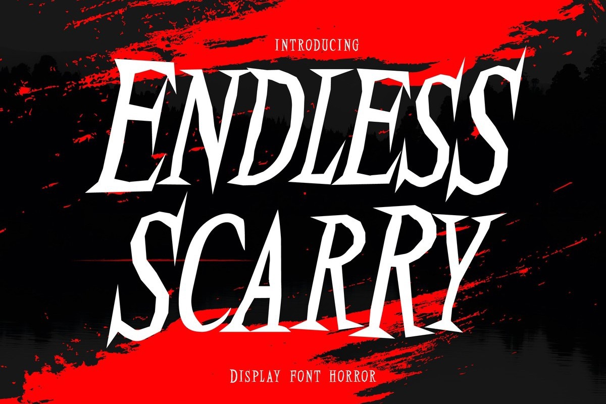 Endless Scarry Italic Font preview