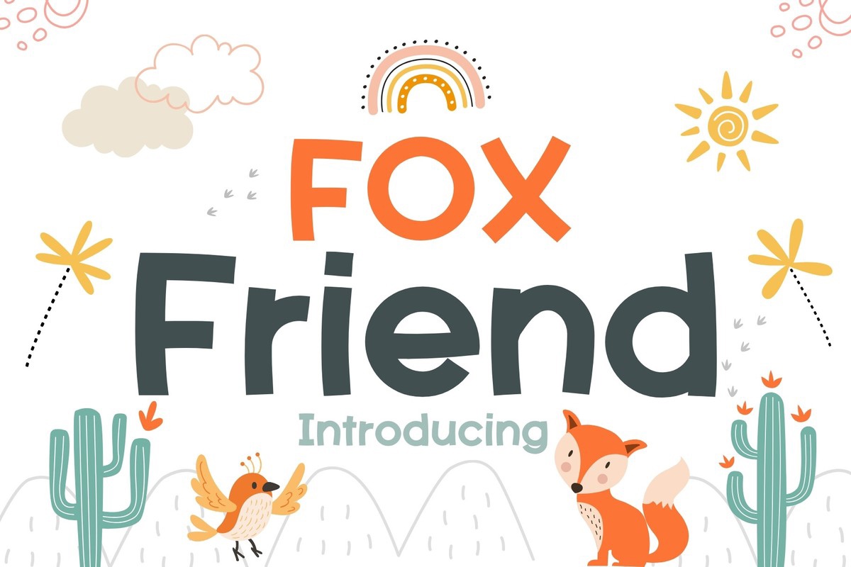 Fox Friend Regular Font preview