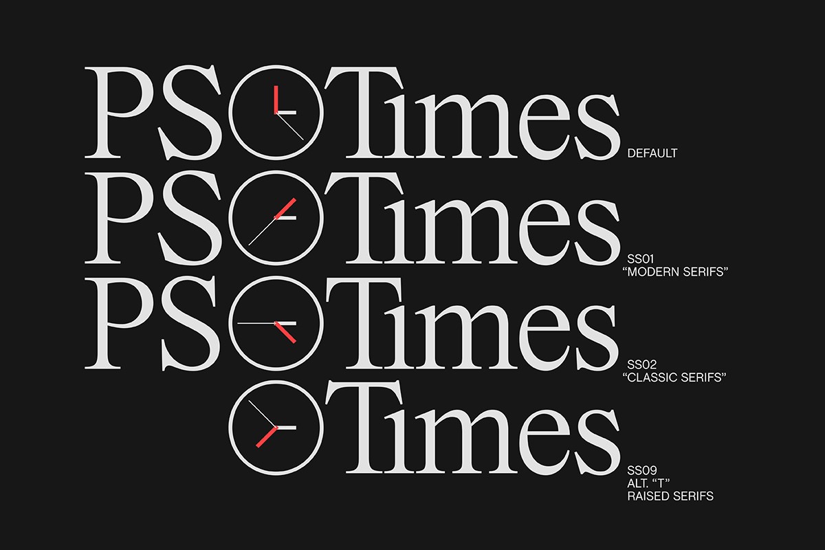 PS Times Font preview