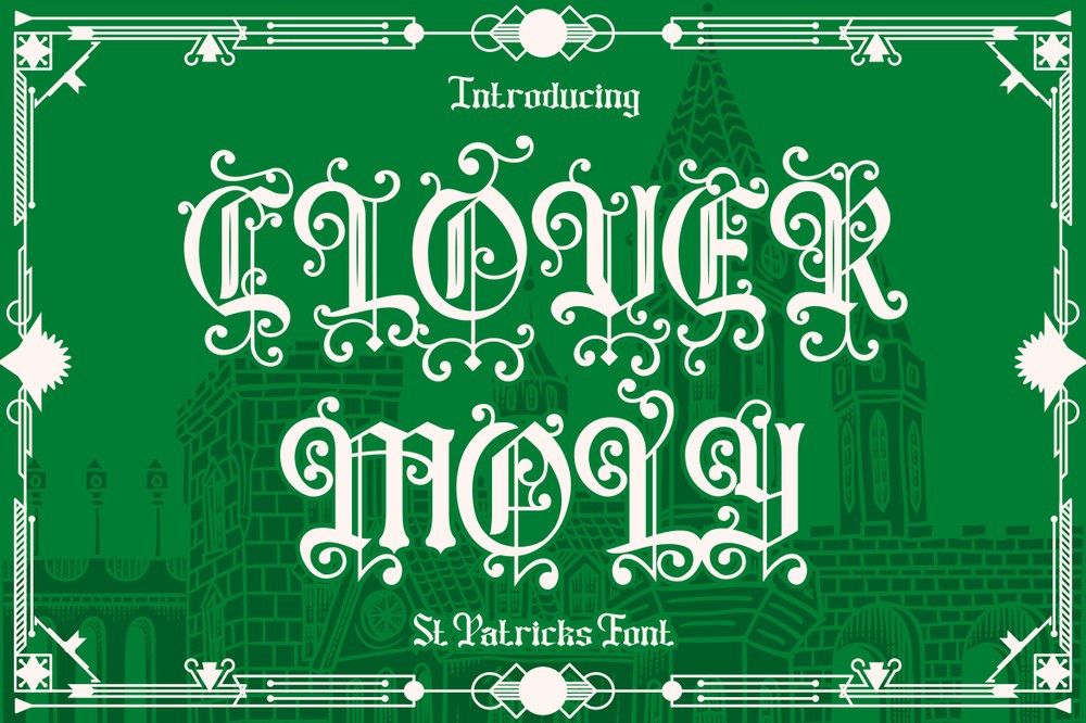 Clover Moly Regular Font preview