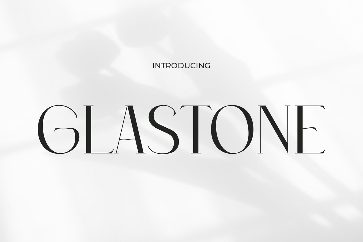 Glastone Regular Font preview