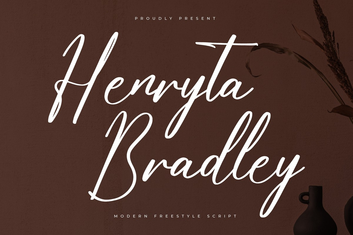 Henryta Bradley Regular Font preview