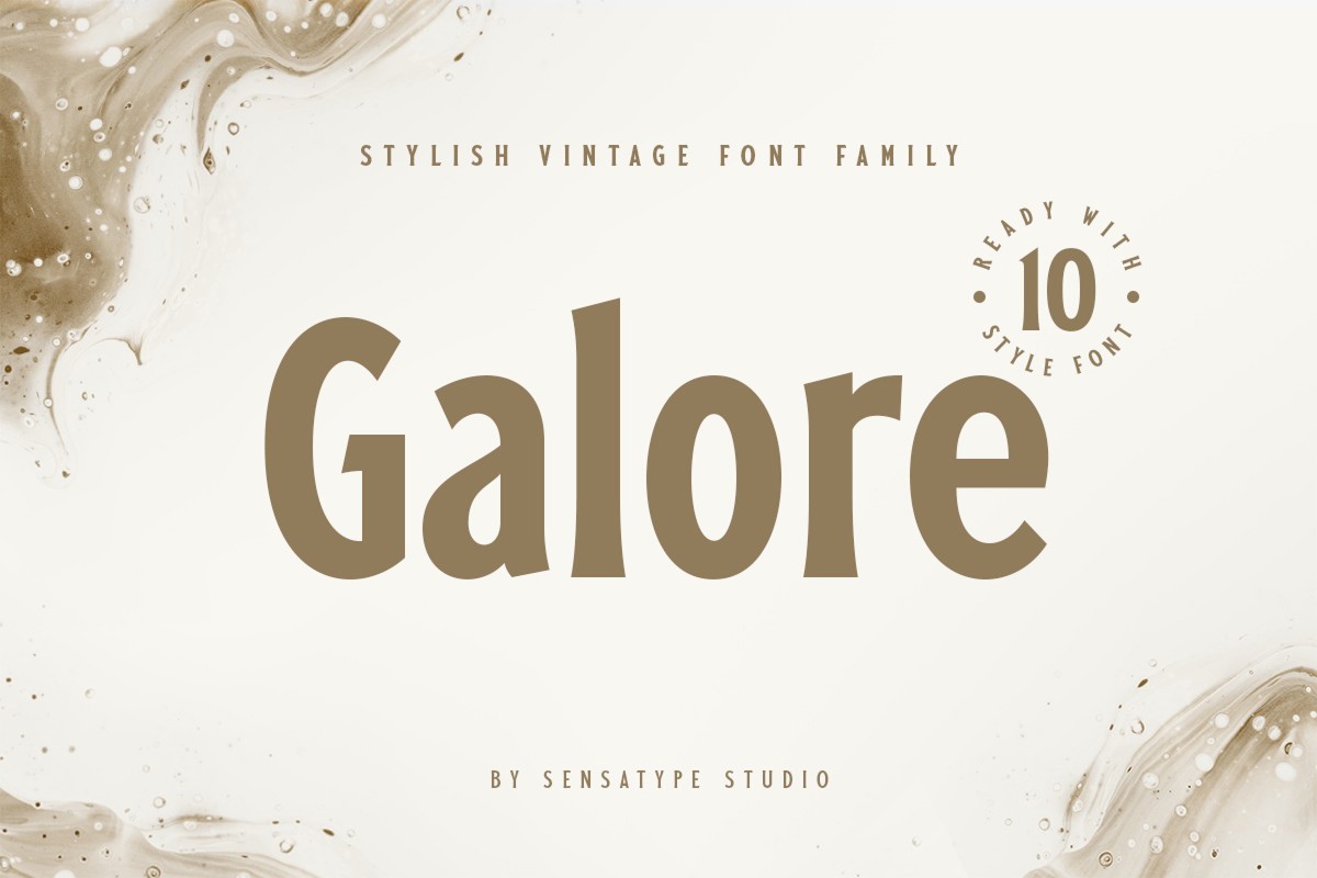 Galore Font preview