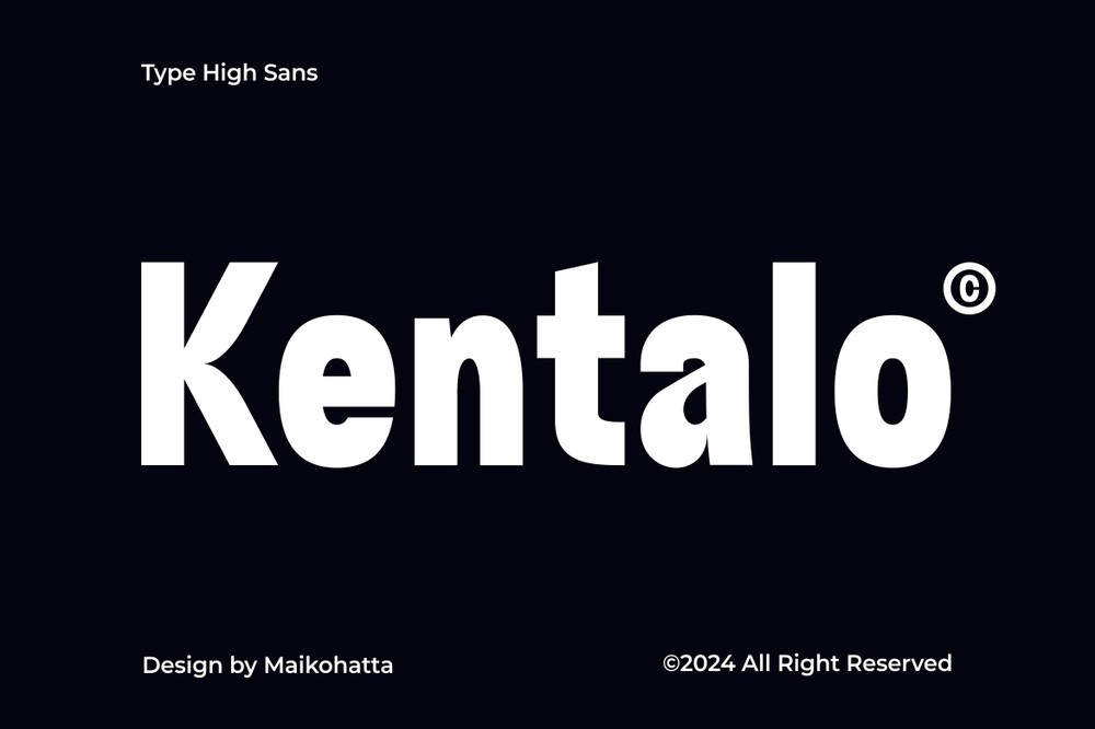 Kentalo Font preview