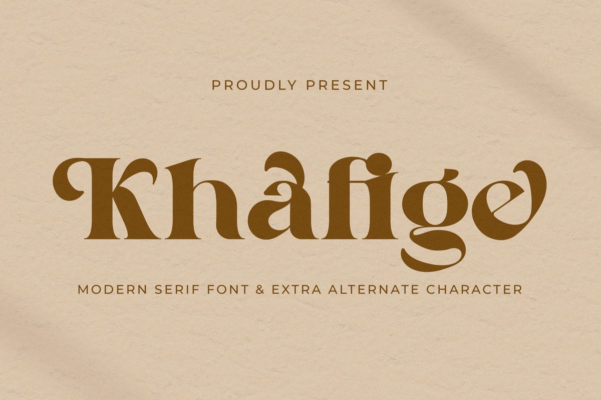 Khafige Regular Font preview