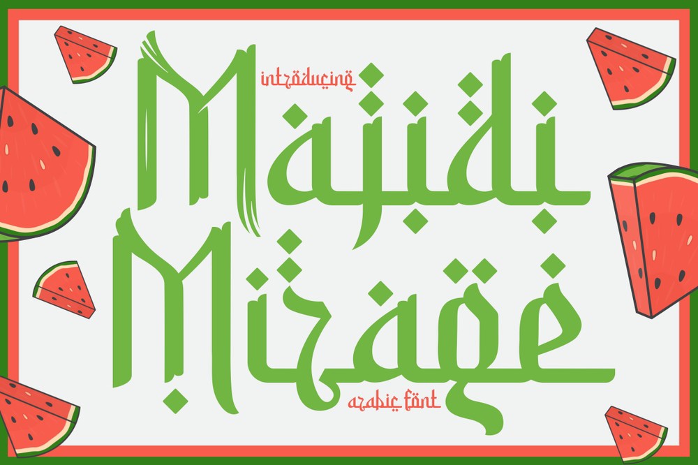 Majidi Mirage 3 Font preview