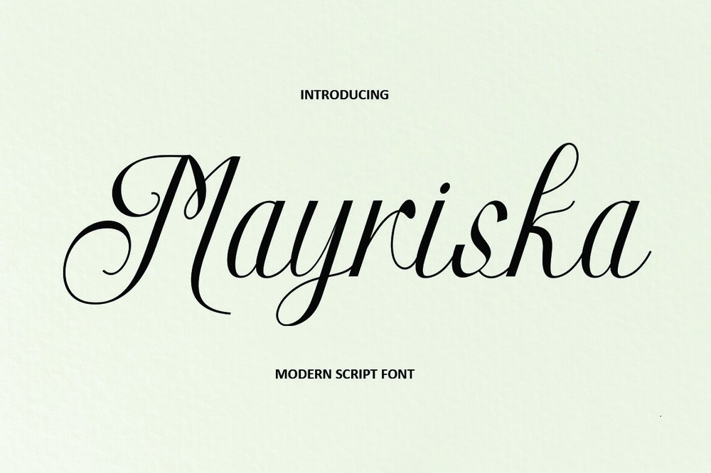 Mayriska Regular Font preview