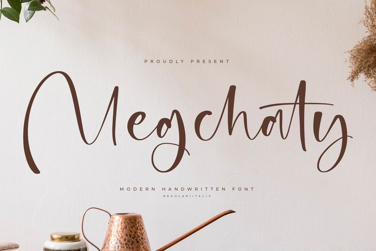 Megchaty Font preview