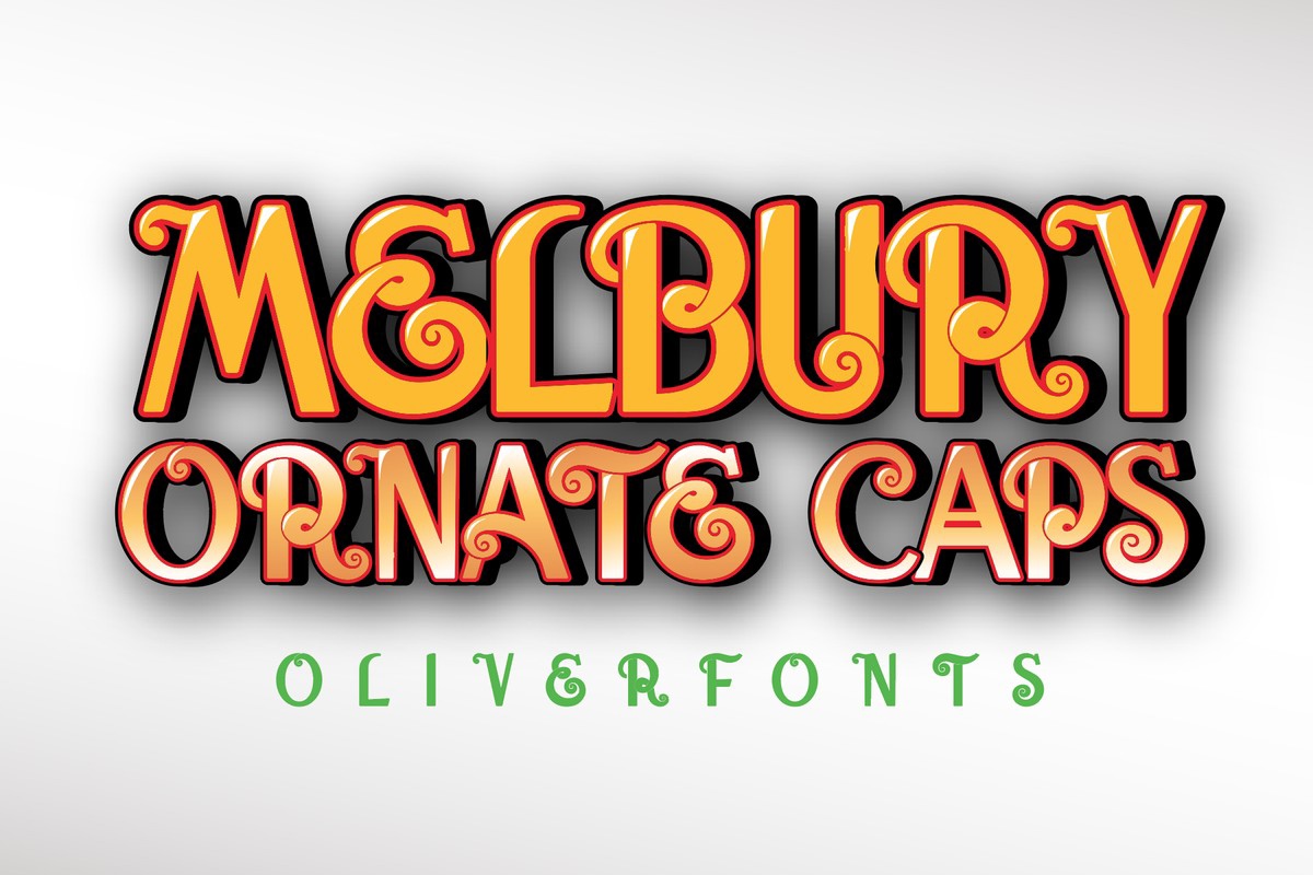 Melbury Ornate Regular Font preview