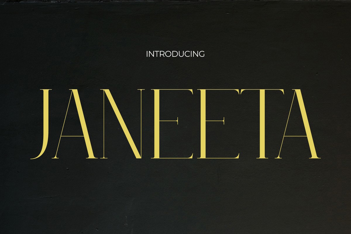 Janeeta Font preview