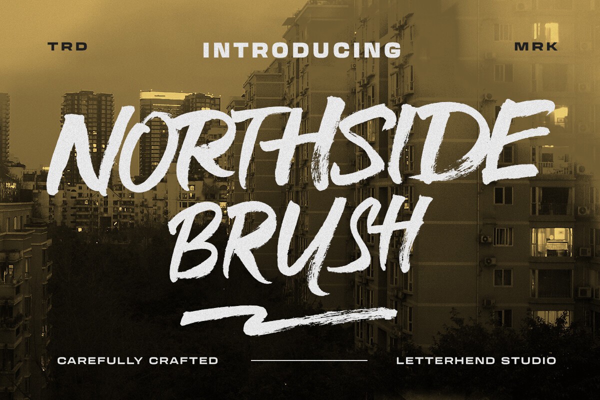 Northside Brush Regular Font preview