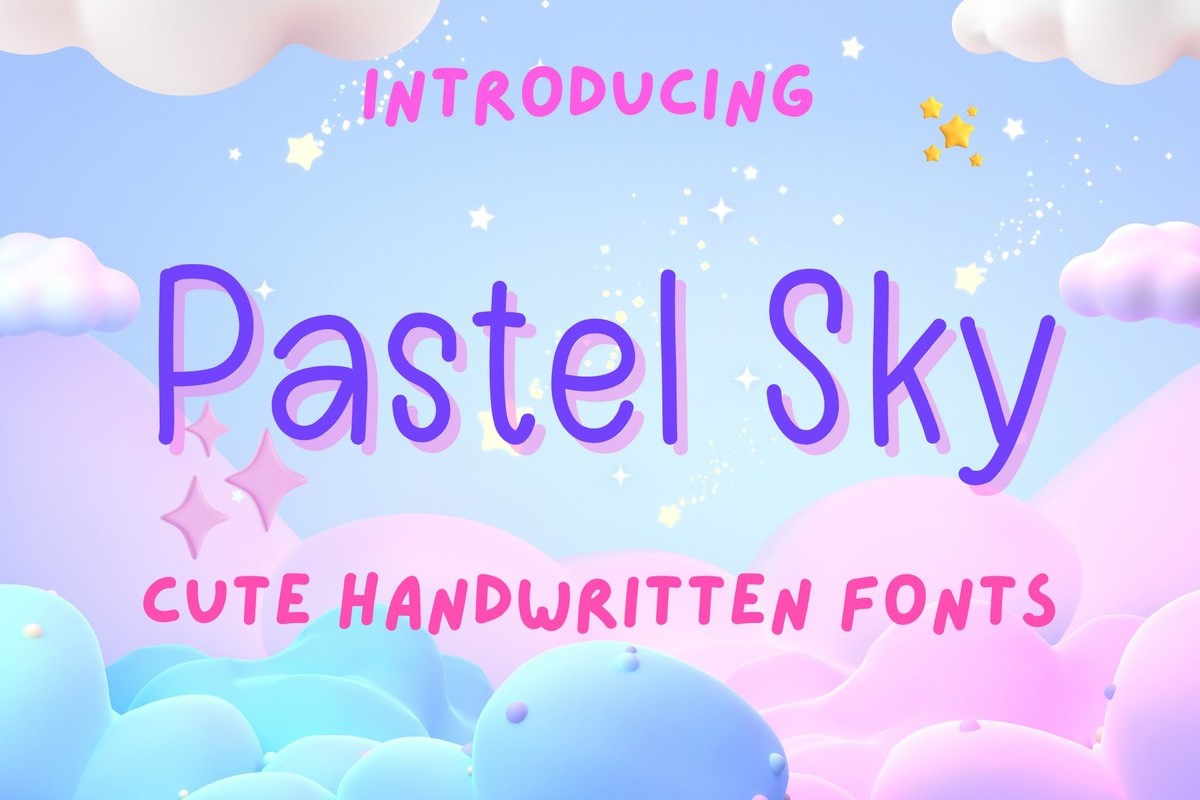 Pastel Sky Regular Font preview