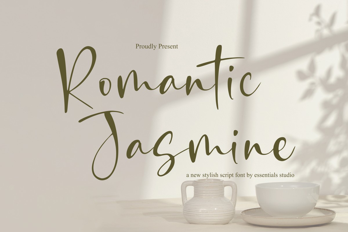 Romantic Jasmine Regular Font preview