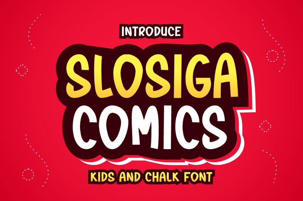 Slosiga Comics Font preview