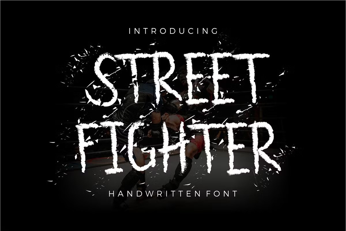 Street Fighter Regular Font preview