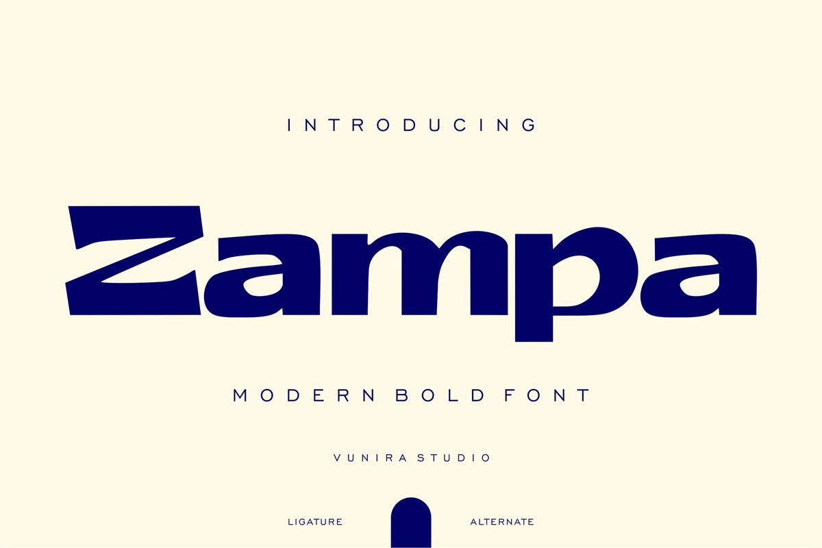 Zampa Regular Font preview