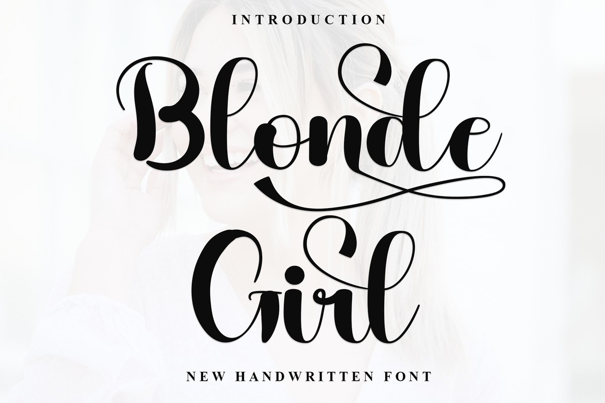 Blonde Girl Regular Font preview