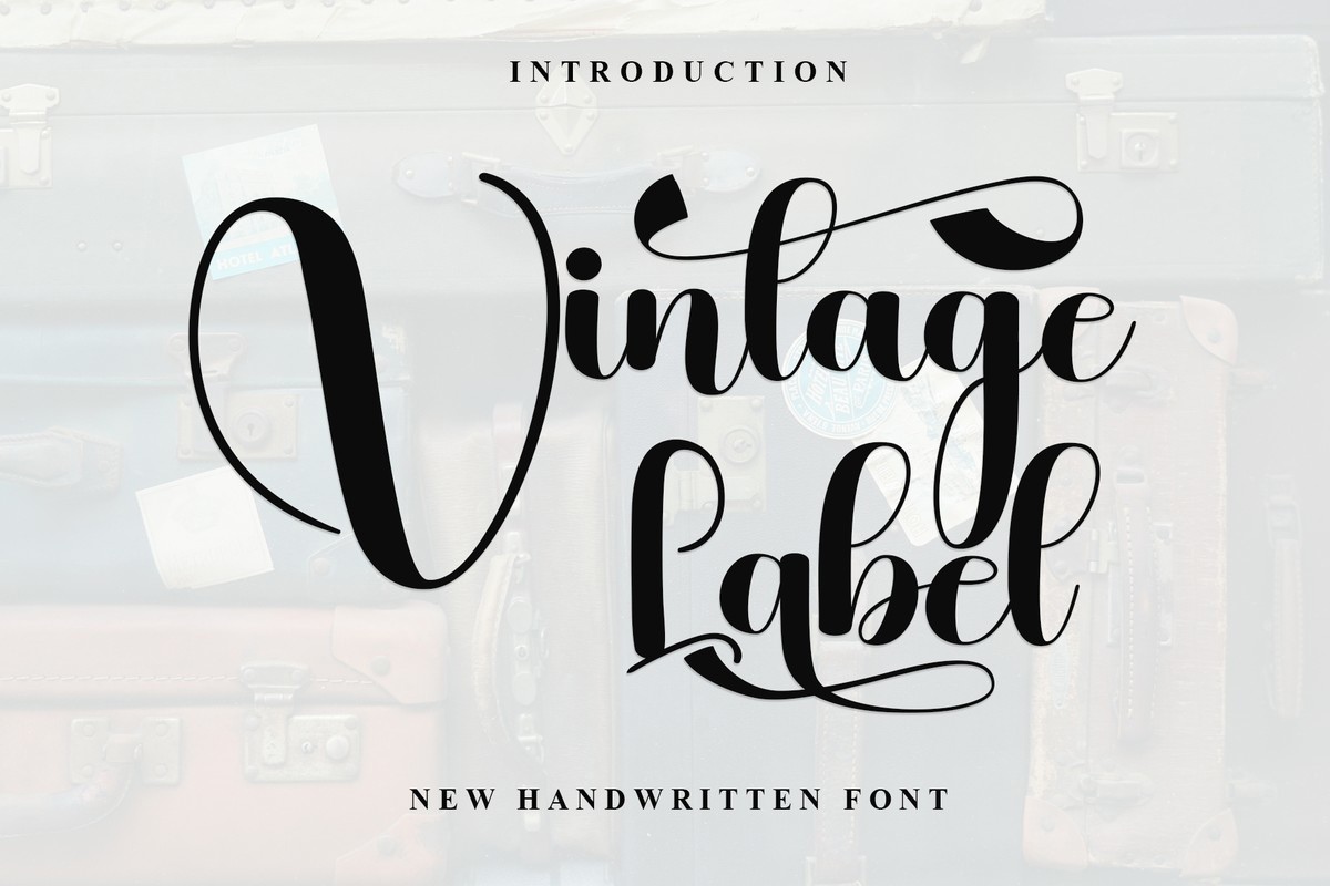 Vintage Label Font preview